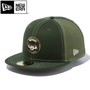 NEW ERA 59FIFTY CHICAGO CUBS CO WHITE STITCH ニューエラ 59FIFTY シカゴ・カブス ホワイトステッチ メンズ レディース DARK GREEN グリーン 14109913｜lowtex