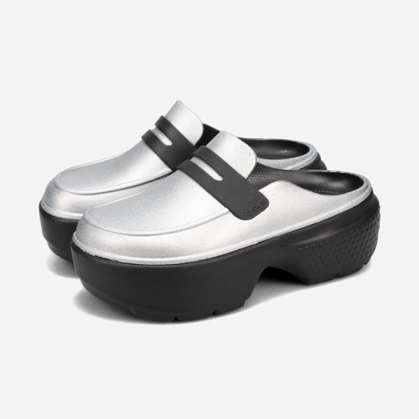 【50%OFF】 crocs STOMP METALLIC LOAFER クロックス スタンプ メタ...