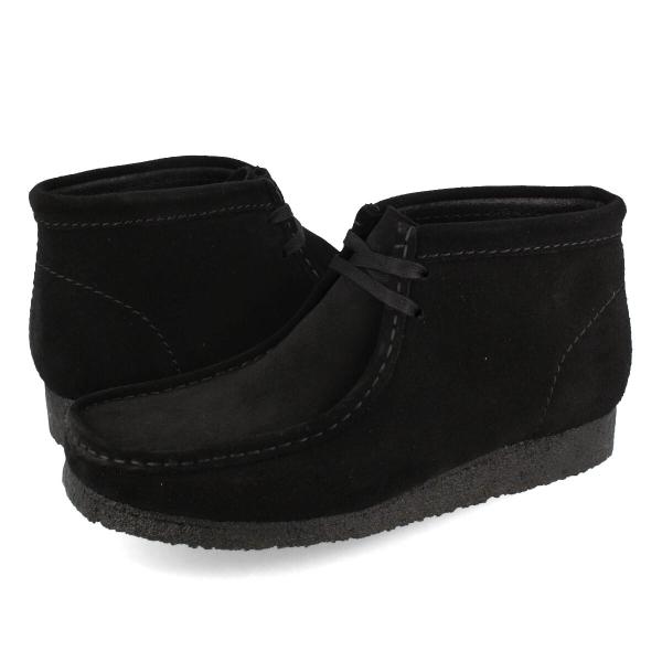 CLARKS WALLABEE BOOT クラークス ワラビー ブーツ BLACK SUEDE 26...
