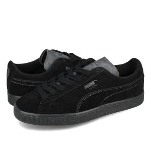 PUMA SUEDE LUX プーマ スウェード LUX メンズ FEATHER GRAY/SILVER MIST ブラック 395736-02｜lowtex