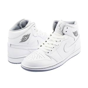 NIKE AIR JORDAN 1 MID ナイキ エア ジョーダン 1 ミッド WHITE/WOLF GREY 554724-112 スニーカー シューズ メンズ 白