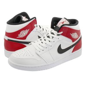 スニーカー メンズ ナイキ エア ジョーダン 1 ミッド NIKE AIR JORDAN 1 MID WHITE/BLACK/GYM RED 554724-116