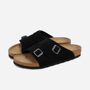 BIRKENSTOCK ZURICH SUEDE LEATHER -REGULAR- ビルケンシュトック チューリッヒ スエードレザー レギュラーフィット メンズ BLACK ブラック BKS-1025045