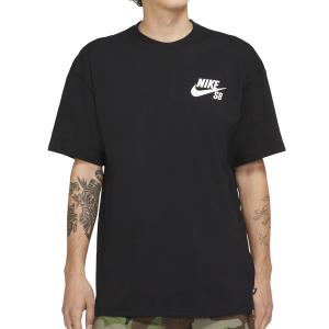 NIKE SB LOGO S/S TEE ナイキ スケートボーディング ロゴ Tシャツ BLACK/WHITE dc7817-010｜lowtex