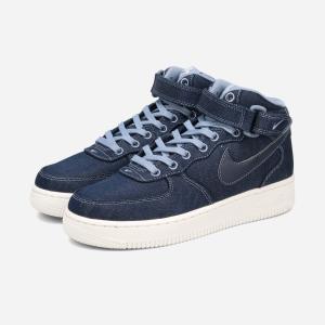 WMNS AIR FORCE 1 '07 MID "DENIM" DD9625-400 （オブシディアン/サミットホワイト/アッシェンスレート/オブシディアン）の商品画像
