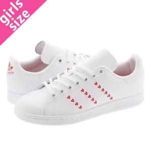 スニーカー レディース アディダス スタンスミス J adidas STAN SMITH J FTWR WHITE/FTWR WHITE/LUSH RED eg6495