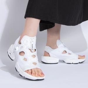 Reebok INSTAPUMP FURY SANDAL ZIP リーボック インスタポンプ フューリー サンダル ジップ レディース FTWR WHITE/CORE BLACK/PURE GREY 1 h06197｜LOWTEX