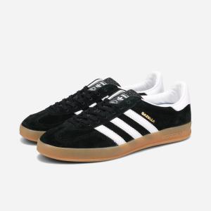 adidas GAZELLE INDOOR アディダス ガッツレー ガゼル インドア メンズ レディース CORE BLACK/FTWR WHITE/CORE BLACK ブラック H06259｜LOWTEX