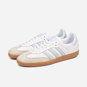 adidas SAMBA OG W アディダス サンバ OG ウィメンズ レディース FTWR WHITE/HAYLO BLUE/OFF WHITE ホワイト IE0877｜LOWTEX