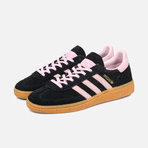 adidas HANDBALL SPEZIAL W アディダス ハンドボール スペツィアル ウィメンズ レディース CORE BLACK/CLEAR PINK/GUM ブラック IE5897｜lowtex