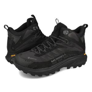 MERRELL MOAB SPEED 2 MID GORE-TEX M メレル モアブ スピード 2 ミッド ゴアテックス メンズ BLACK ブラック J037501｜lowtex