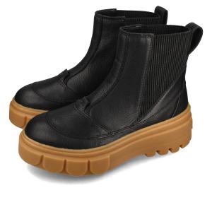 SOREL CARIBOU X BOOT CHELSEA WP ソレル カリブー エックス ブーツ チェルシー ウォータープルーフ レディース BLACK/GUM ブラック nl5014-010｜lowtex