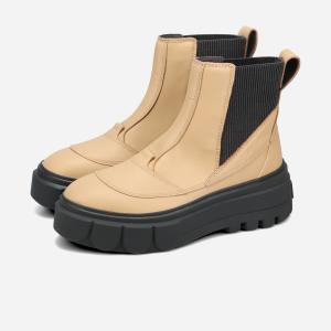 BOTTEGA VENETA ラグ ブーツチェルシーブーツ サイドゴアブーツ BOTTEGA VENETA ラグ チェルシー ブーツ 36 1/2 ネロ カーフ