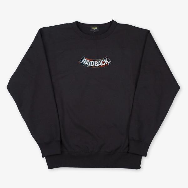raidback fabric Velour Arch Crewneck Sweatshirt -C...