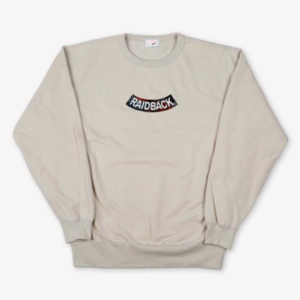 raidback fabric Velour Arch Crewneck Sweatshirt -C...