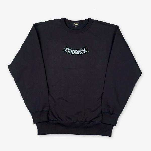 raidback fabric Velour Arch Crewneck Sweatshirt -R...