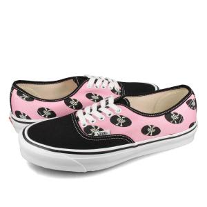 VANS VAULT OG AUTHENTIC LX WACKO MARIA バンズ ボルト OG オーセンティック LX ワコマリア メンズ ローカット BLACK/PINK/WHITE ブラック vn-0a4bv9594｜lowtex