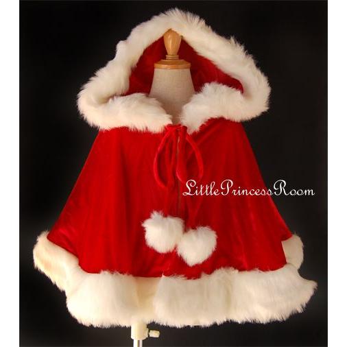 フード付きケープ　レッド /ハロウィン、衣装、仮装、子供、コスチューム、プリンセス、女の子