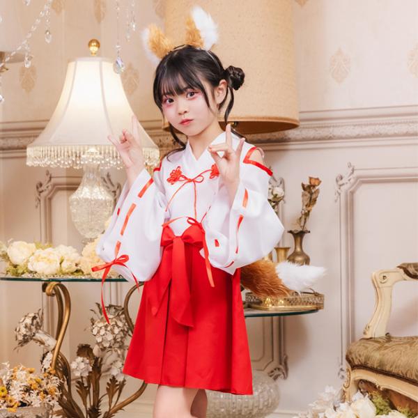 HW きつね巫女 キッズ  909019