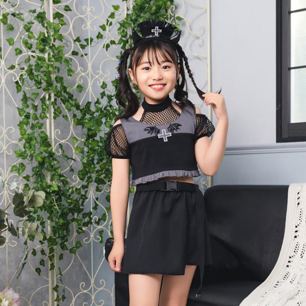 ハロウィンコスチューム 女の子 キッズ  トキシックデビルナース デビル かっこいい コスプレ 12...