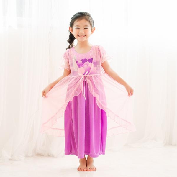 なりきりプリンセス ナイトドレス パジャマ＆ふんわりガウンセット ラベンダープリンセス