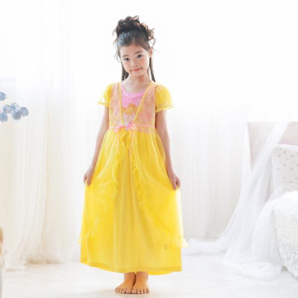 なりきりプリンセス ナイトドレス パジャマ＆ふんわりガウンセット イエロービューティー