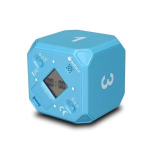 TimeCube Plus プリセット タイマー LEDライト4つ/アラーム付き 時間の管理用 カウントダウン設定 (ブルー - 1分 3分｜lr-store