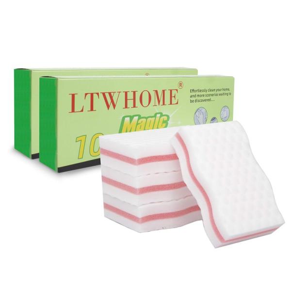 LTWHOME メラミンスポンジ 大量 業務用 20個入り お風呂 掃除用 100x60x25mm