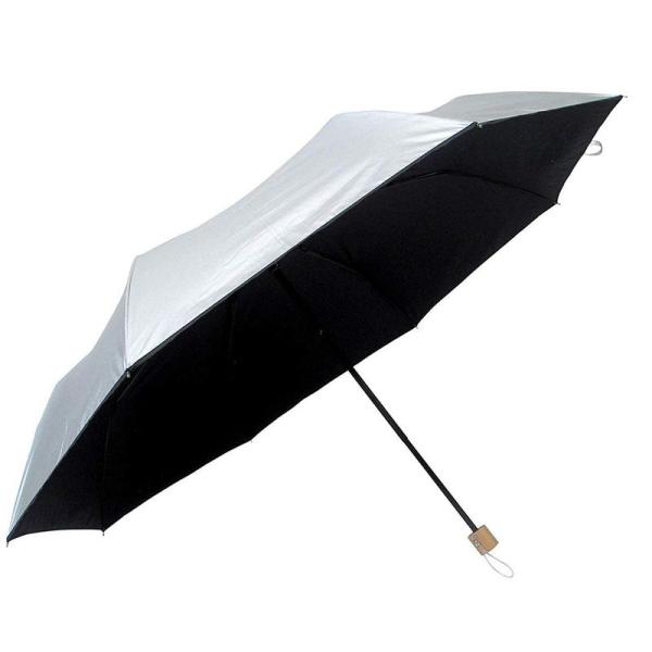 完全遮光 日傘 折りたたみ傘 遮光率 100% 特大 直径123cm 晴雨兼用 ビッグサイズ ひっく...