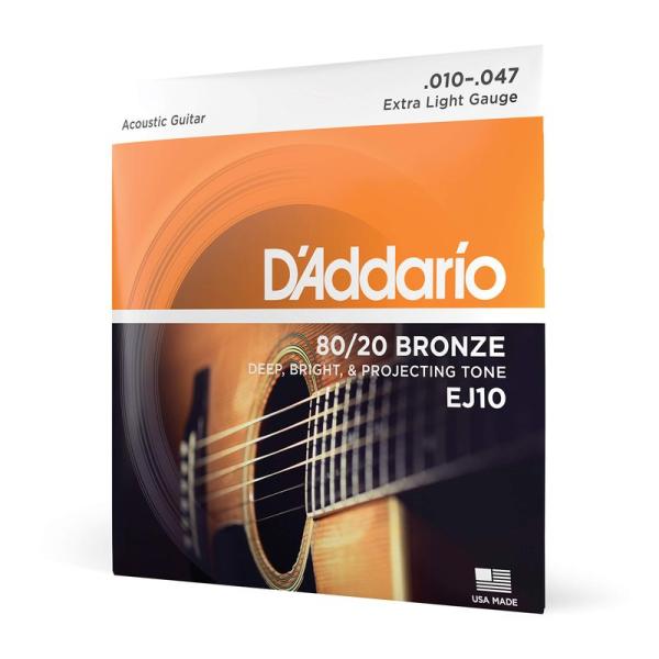 D&apos;Addario ダダリオ アコースティックギター弦 80/20ブロンズ Extra Light ...