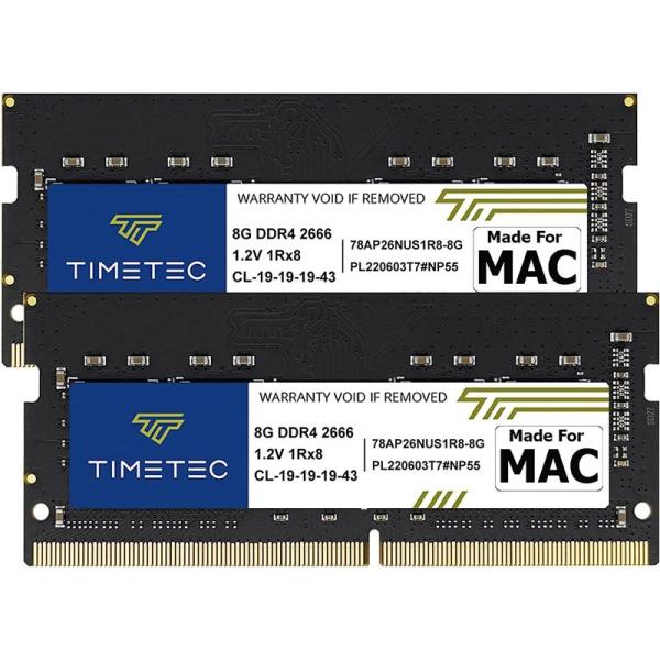 Timetec DDR4 Mac用 2666MHz PC4-21300 SODIMM Memory ...