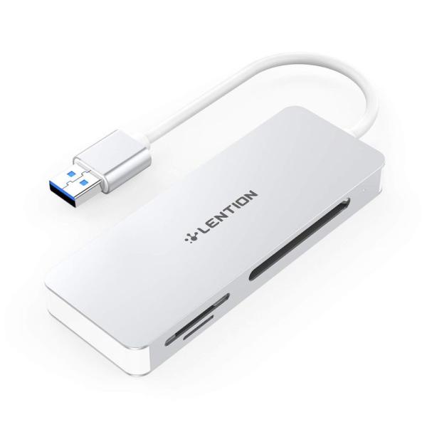 LENTION USB 3.0 カードリーダー CB-H12 Micro SD(TF)/SD/CF(...