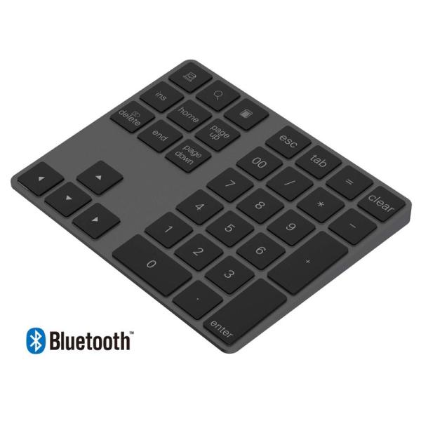 Cateck アルミニウム製 Bluetoothワイヤレス 34キーのスマート テンキー/数字キーッ...