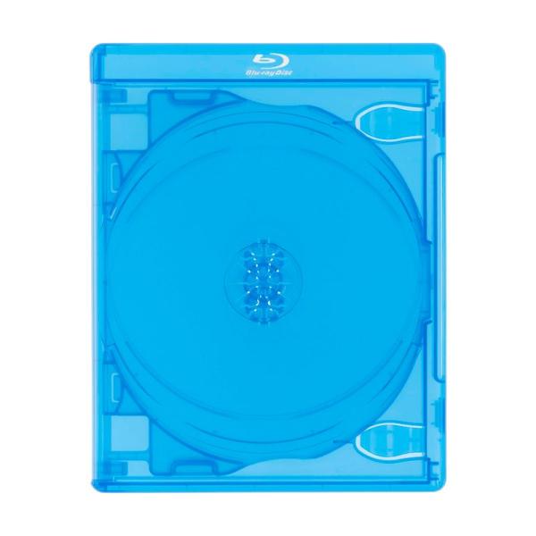 COMCOM BDケース(ブルーレイケース)6枚収納 Blurayロゴ付 5個セット クリアブルー