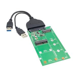 Cablecc USB 3.0 - SATA 22ピン 2.5 ハードディスク - 2 in 1コンボミニPCI- E 2レーン M.2 N｜lr-store