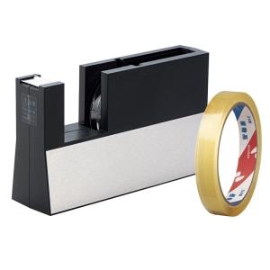 ニチバン テープカッター 直線美 大巻用 セロテープ1巻付 TCCB6-AM 黒｜lr-store