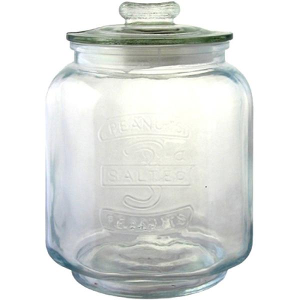 リビング ガラス瓶 キャニスター ガラス クッキージャー Sサイズ 目安容量約 3.0L 径16×高...