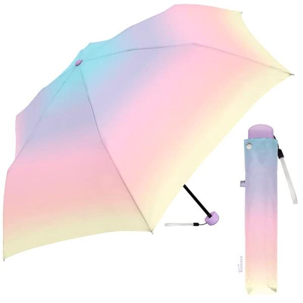 クラックス ミルキートーンアンブレラ 55cm 折りたたみ傘 (マルチカラー)
