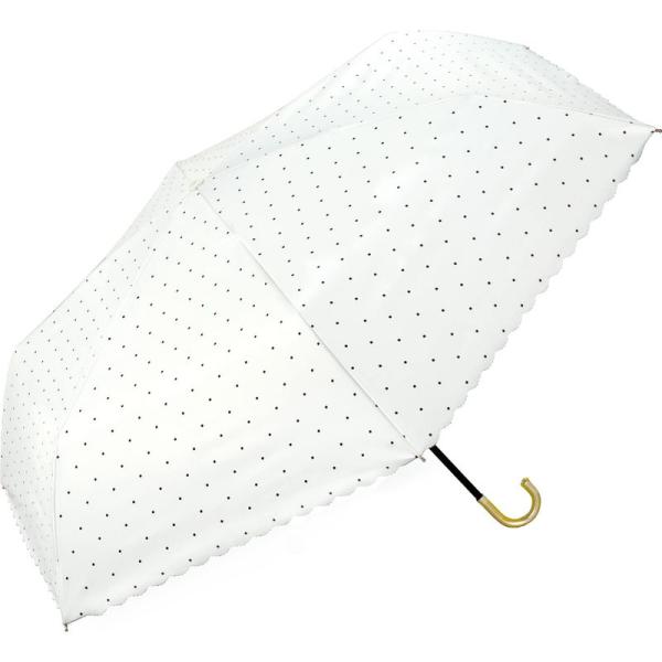 Wpc. 日傘 遮光ドットフラワーポイント ミニ オフ 折りたたみ傘 55cm レディース 晴雨兼用...