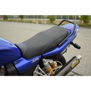 国産品 高級エンボス生地カスタムシートカバー XJR400 (後期・RH02J 専用品) ブラック/カーボン調 サドルカバー RH02J-C｜lr-store