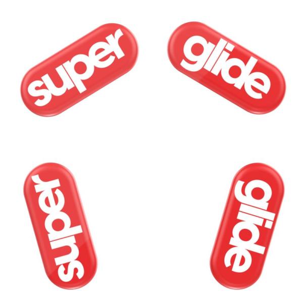 Superglide2 for Logicool G304/305 強化ガラス素材 ラウンドエッヂ加...