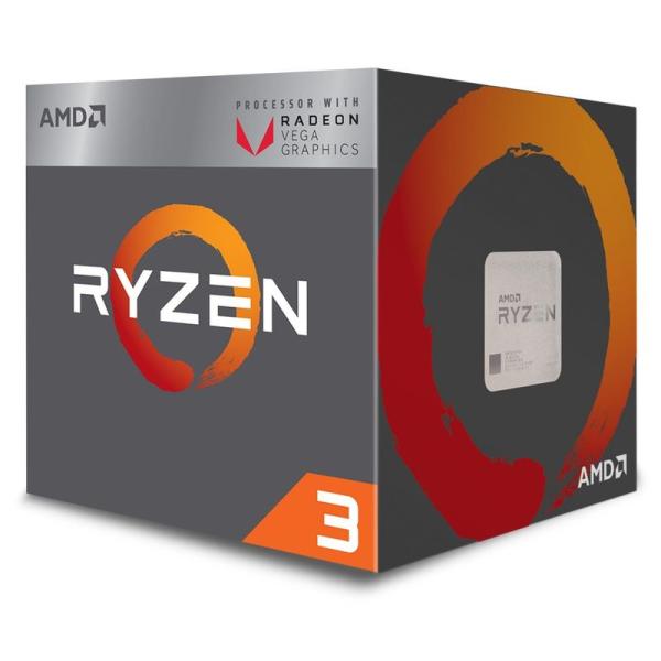 AMD CPU Ryzen 3 2200G with Wraith Stealth cooler Y...