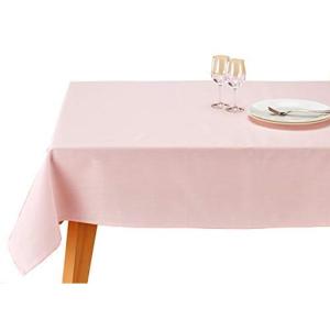 ブルーミング中西 撥水加工 テーブルクロス 無地 デリシャスカラー マカロン（ピンク）130×230cm 01｜lr-store