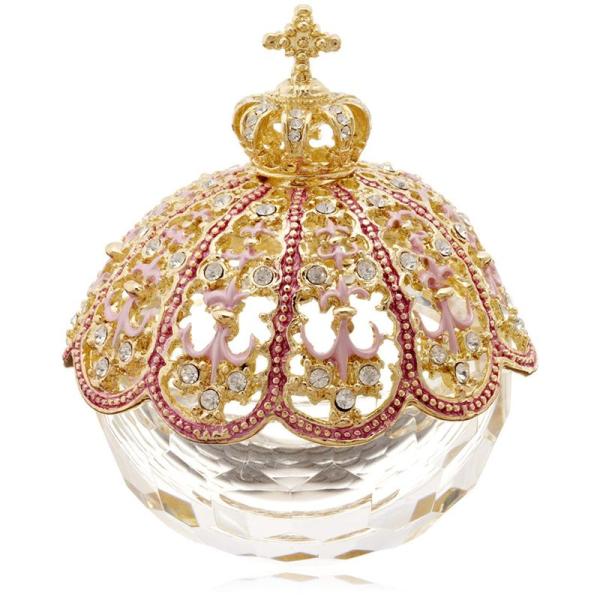 ブリリアントクラウン ピィアース トゥインクルボックス キラキラガラスの小物入れ 置物 宝石箱 女性...