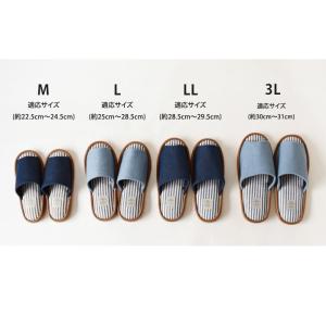 送料無料 デニムスリッパ バブーシュ ルームシ...の詳細画像5