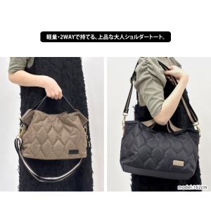 キルティング 2WAY バッグ トートバッグ ...の詳細画像1