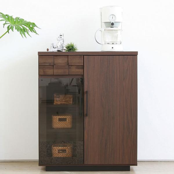 国産 日本製 70 カウンター 収納 おしゃれ キッチン収納 キッチンカウンター 食器棚 キャビネッ...