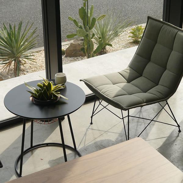 サイドテーブル 550幅 テーブル リビングテーブル プランター 丸 円形 机 デスク （テーブルの...