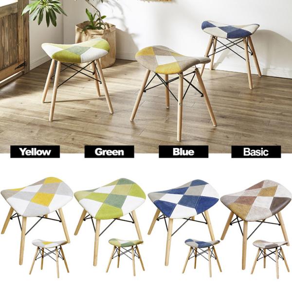 スツール オットマン パッチワーク ダイニング カウンター 椅子 いす イス 1人掛け おしゃれ フ...