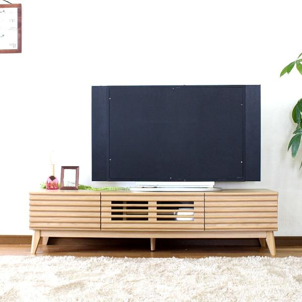 テレビボード ナチュラル ブラウン 完成品 150 幅 センチ テレビ台 ローボード おしゃれ 収納...